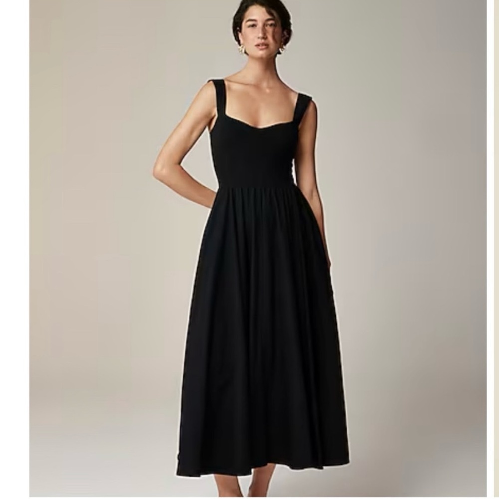 J CREW NWT MEDIUM SWEETHEART POPLIN DRESS